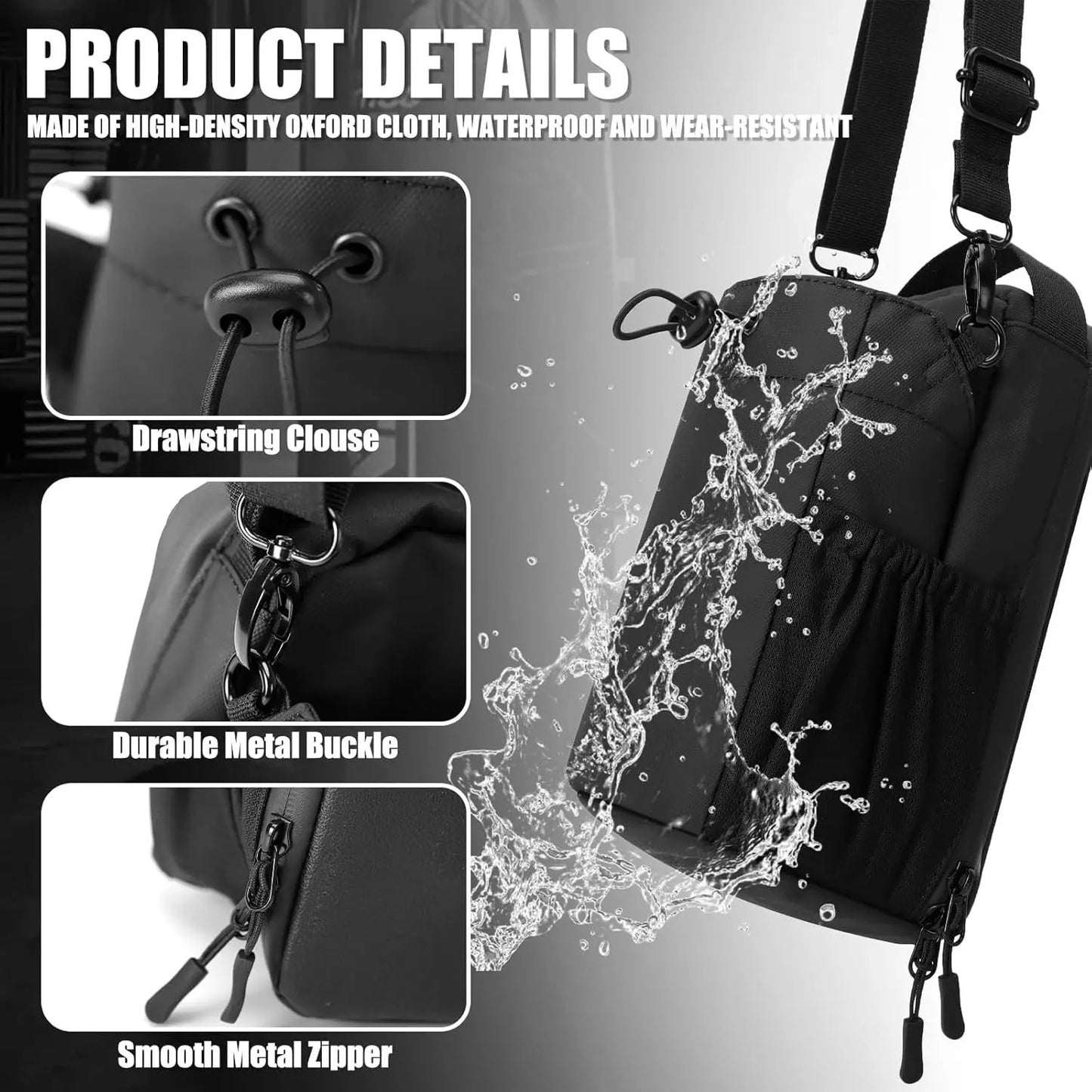Magnetic Gym Bottle Holder Bag – 2-in-1 Mount & Sling